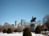 George Washington vor der Skyline des Financial District.