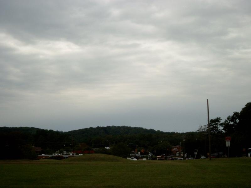 Blick vom Hotel auf Chapel Hill. Bis zum Campus sind es etwa 2 Meilen.