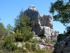 die Straße von Brahic nach Banne führt durch eine bizarre Steinlandschaft