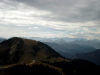 Blick ber den Wallberg auf die Alpen