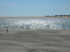 Bei Niedrigwasser ist der Strand sehr breit