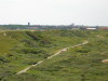 Blick von den Dünen auf die Stadt