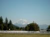 Endlich hat Mount Rainier mal sein Wolkenkleid gelftet.