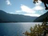 Lake Crescent. Dieser Gletschersee entstand wie die Fjorde Norwegens.