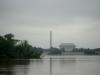 Blick ber den Potomac auf das Lincoln Memorial, das Washington Monument und das Kapitol (von rechts nach links).